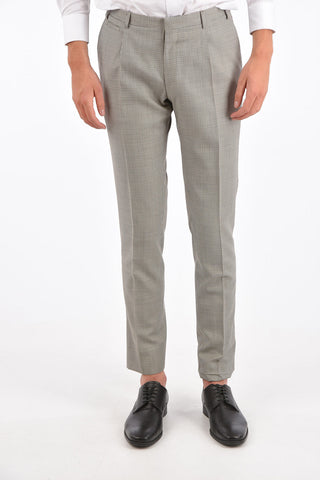 CC COLLECTION houndstooth virgin wool RESET 2-button suit drop 8R