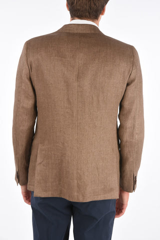 CC COLLECTION flax RETAILORED side vents notch lapel 2-button blazer drop 7R