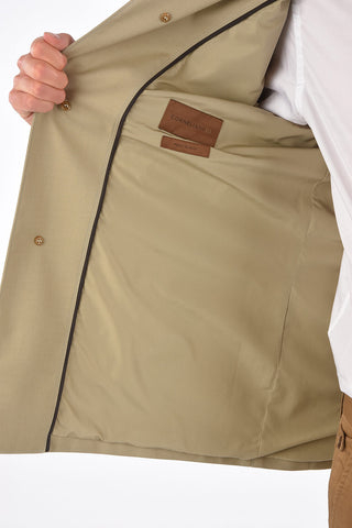 ID cappotto balmacaan IDENTITY con abbottonatura nascosta