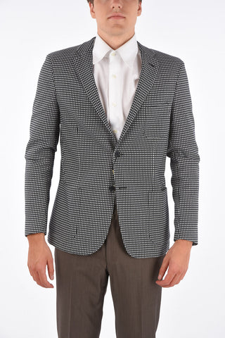 CC COLLECTION  stretch cotton REWARD side vents notch lapel 2-button blazer drop 7R