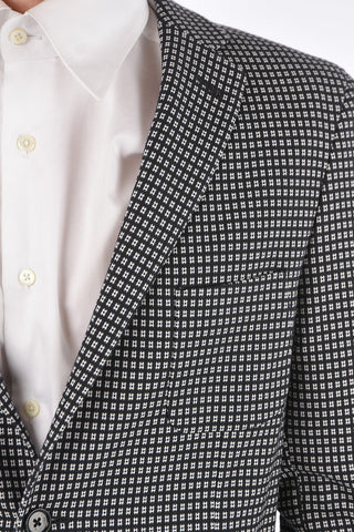 CC COLLECTION  stretch cotton REWARD side vents notch lapel 2-button blazer drop 7R