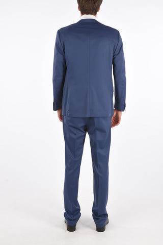 virgin wool LEADER SOFT side vents notch lapel 2-button suit drop 7R