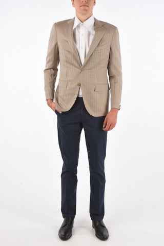 silk and cashmere SARTORIA side vents 2-button blazer drop 7R