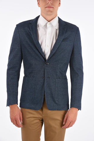 ID side vents notch lapel 2-button blazer drop 7R