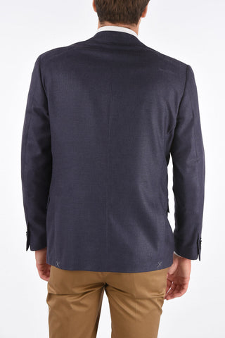 silk and virgin wool GATE 2-button blazer