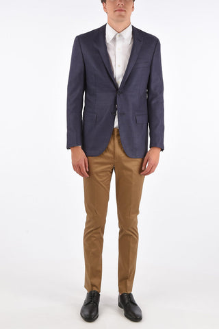 silk and virgin wool GATE 2-button blazer