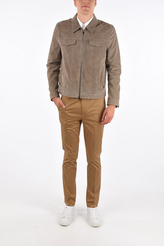 ID suede leather blouson