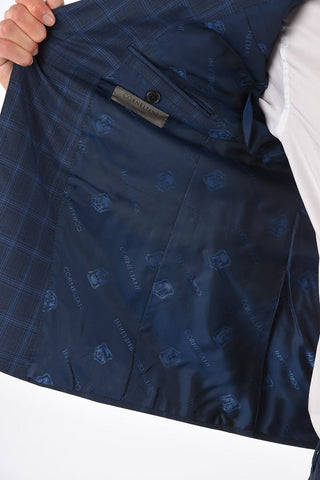 check SARTORIA side vents notch lapel 2-button suit drop 7R