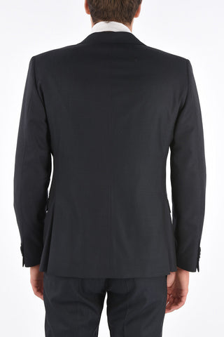 CC COLLECTION silk and virgin wool CERIM.RESET side vents 1-button suit drop 8R
