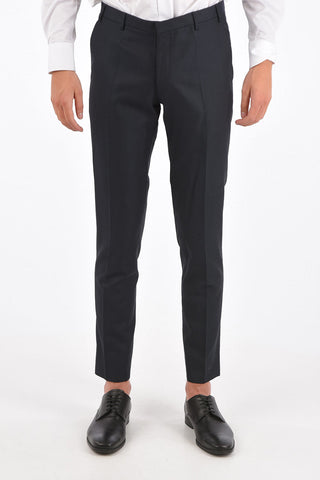 CC COLLECTION silk and virgin wool CERIM.RESET side vents 1-button suit drop 8R