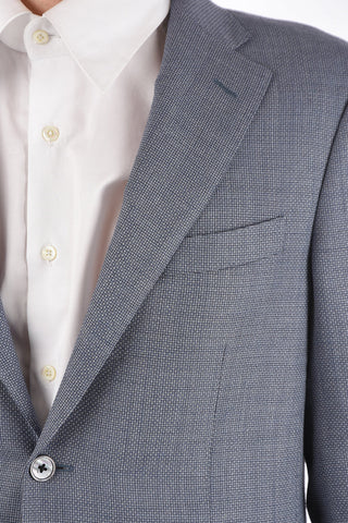 silk and virgin wool side vents 2-button blazer drop 7R