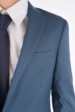 virgin wool LEADER SOFT side vents notch lapel 2-button suit