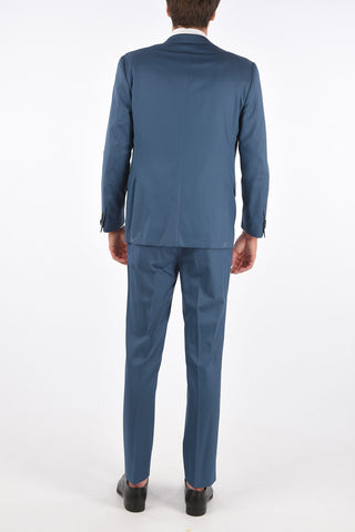 virgin wool LEADER SOFT side vents notch lapel 2-button suit