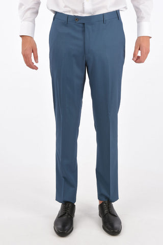 virgin wool LEADER SOFT side vents notch lapel 2-button suit