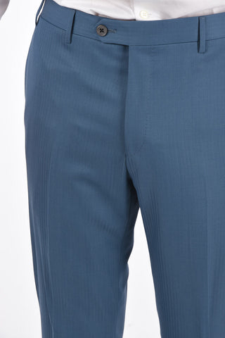 virgin wool LEADER SOFT side vents notch lapel 2-button suit