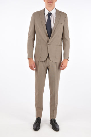 mini check GATE side vents notch lapel 2-button suit