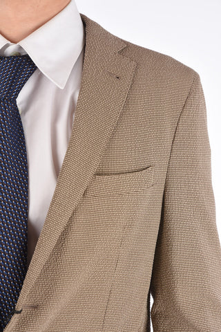 mini check GATE side vents notch lapel 2-button suit