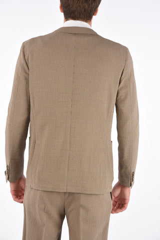 mini check GATE side vents notch lapel 2-button suit