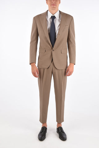 virgin wool side vents 3-button suit