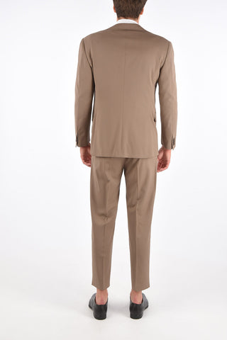 virgin wool side vents 3-button suit