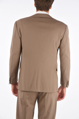 virgin wool side vents 3-button suit