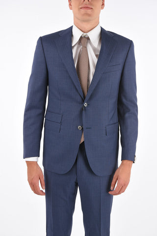 virgin wool ACADEMY side vents notch lapel 2-button suit drop 7R