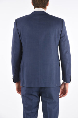 virgin wool ACADEMY side vents notch lapel 2-button suit drop 7R