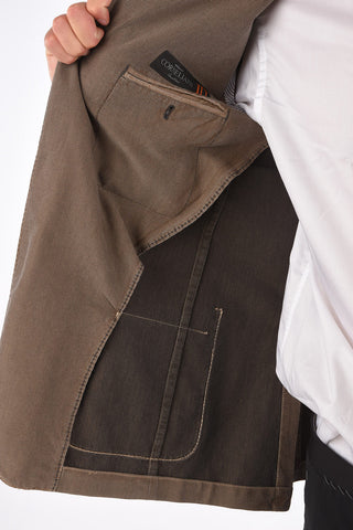 ID side vents notch lapel 2-button blazer drop 6R