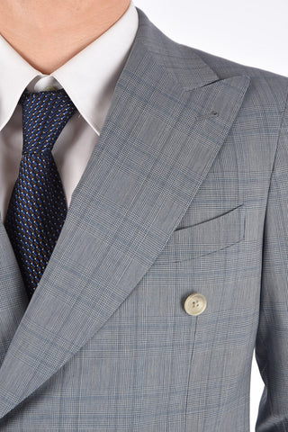 CC COLLECTION virgin wool REWARD side vents peak lapel 3-button double breasted suit