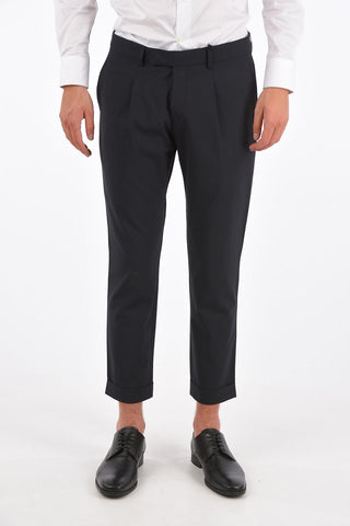 CC COLLECTION Mid-rise waist RESET single pleat trousers
