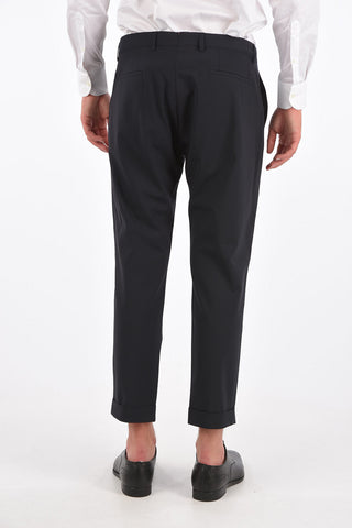 CC COLLECTION Mid-rise waist RESET single pleat trousers