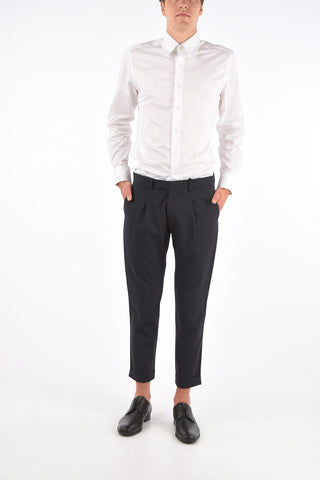 CC COLLECTION Mid-rise waist RESET single pleat trousers