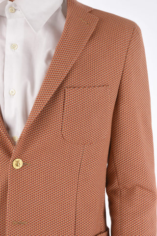 CC COLLECTION stretch cotton REWARD side vents notch lapel 2-button blazer drop 7R