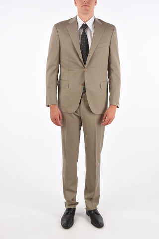 virgin wool LEADER SOFT side vents notch lapel 2-button suit drop 7R