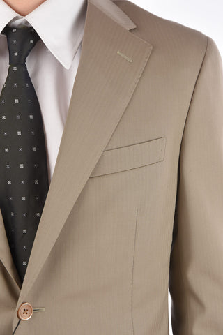 virgin wool LEADER SOFT side vents notch lapel 2-button suit drop 7R