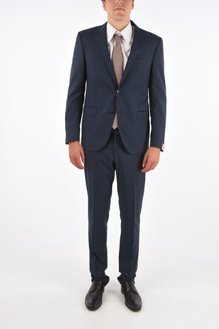 virgin wool ACADEMY side vents notch lapel 2-button suit drop 8R