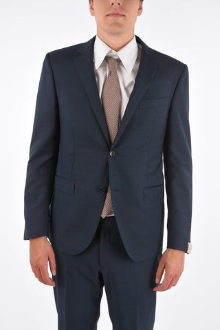 virgin wool ACADEMY side vents notch lapel 2-button suit drop 8R