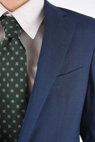 abito 2 bottoni SARTORIA drop 7R district check due spacchi revers classico