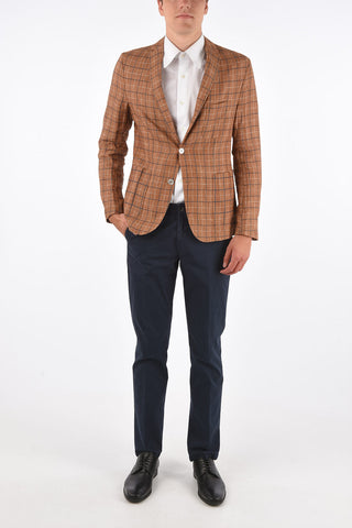 CC COLLECTION check WPSAD D 2-button blazer drop 8R