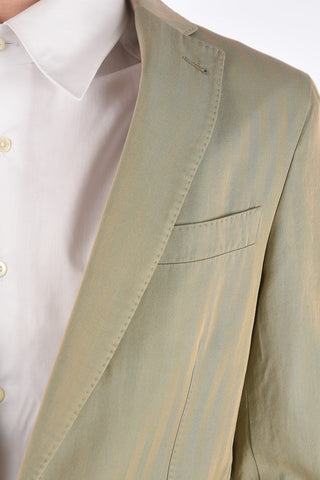 Herringbone Patterned Blazer with Notch Lapel