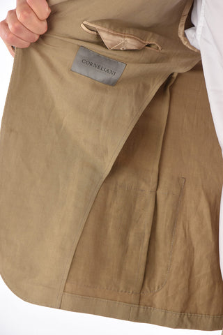 silk and flax GATE side vents notch lapel 2-button suit drop 7R