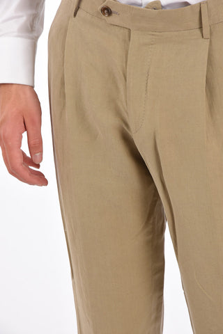 silk and flax GATE side vents notch lapel 2-button suit drop 7R