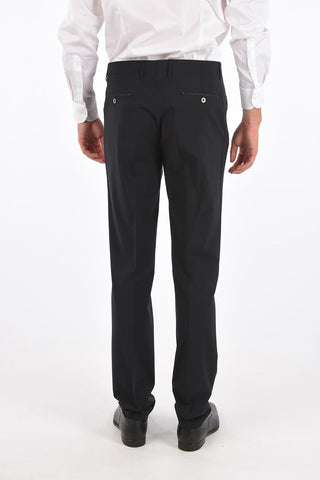 pantalone con passanti ACADEMY in lana stretch