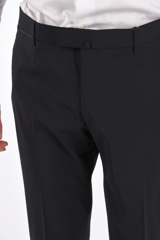 pantalone con passanti ACADEMY in lana stretch