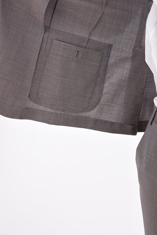 CC COLLECTION houndstooth stretch wool REWARD side vents notch lapel 3-button suit
