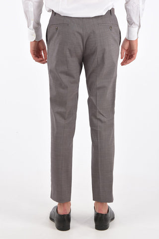 CC COLLECTION houndstooth stretch wool REWARD side vents notch lapel 3-button suit