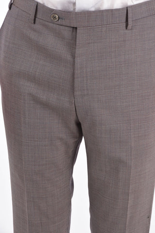 CC COLLECTION houndstooth stretch wool REWARD side vents notch lapel 3-button suit
