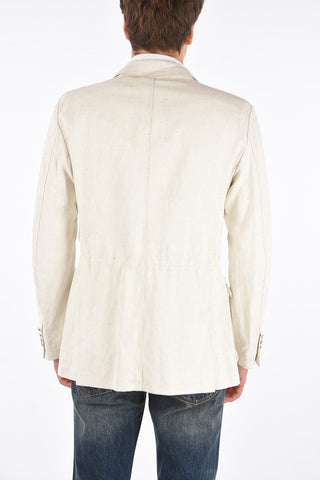 CC COLLECTION FIELD.J side vents notch lapel double-breasted blazer