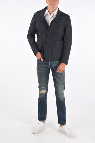 CC COLLECTION hidden closure utility fatigue jacket