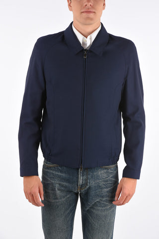 ID virgin wool full zip outerwear jacket
